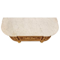 Französische Louis-XVI-Kommode aus Mahagoni mit Goldbronze-Montierung, 19. Jahrhundert