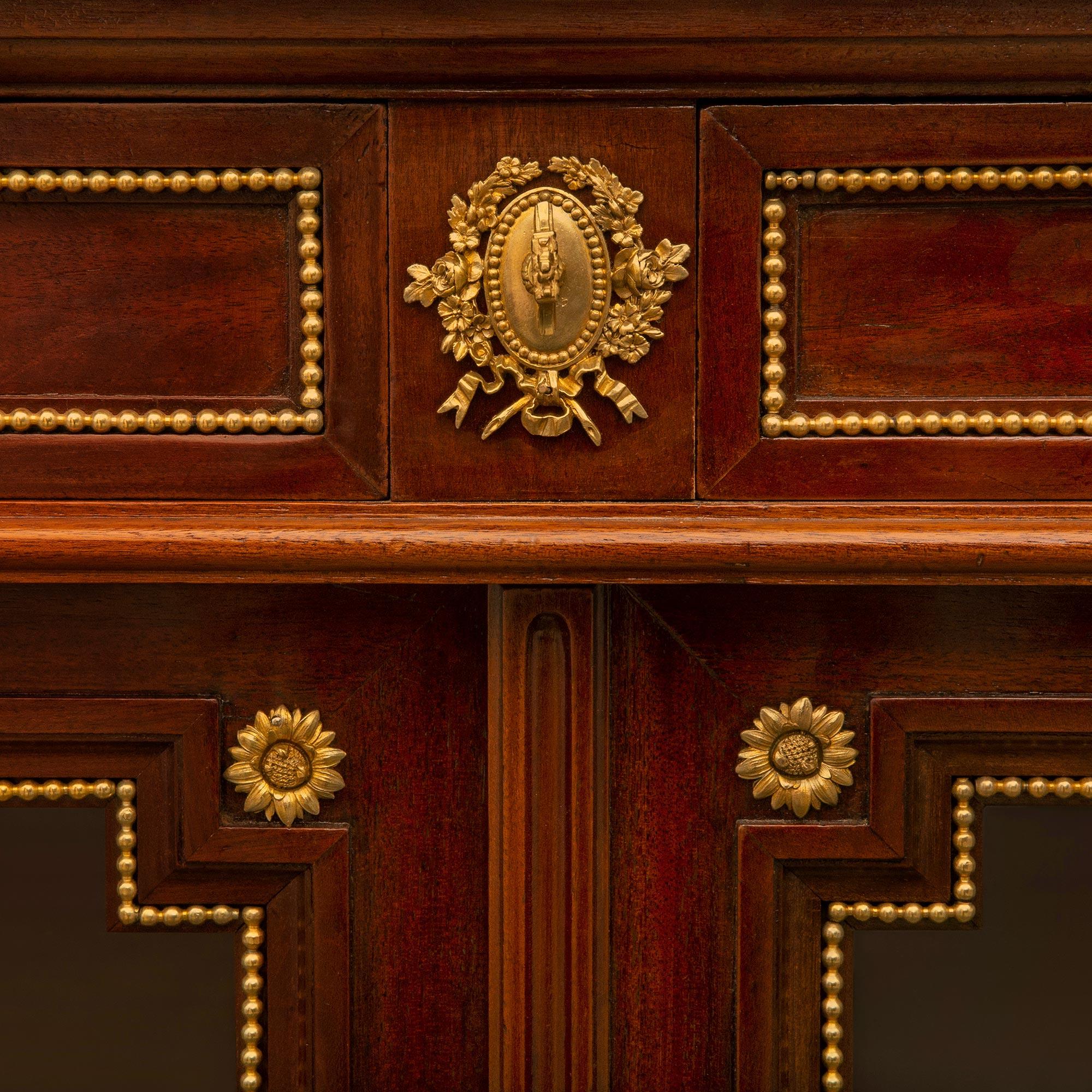 French 19th Century Louis XVI St. Mahogany Buffet For Sale 2