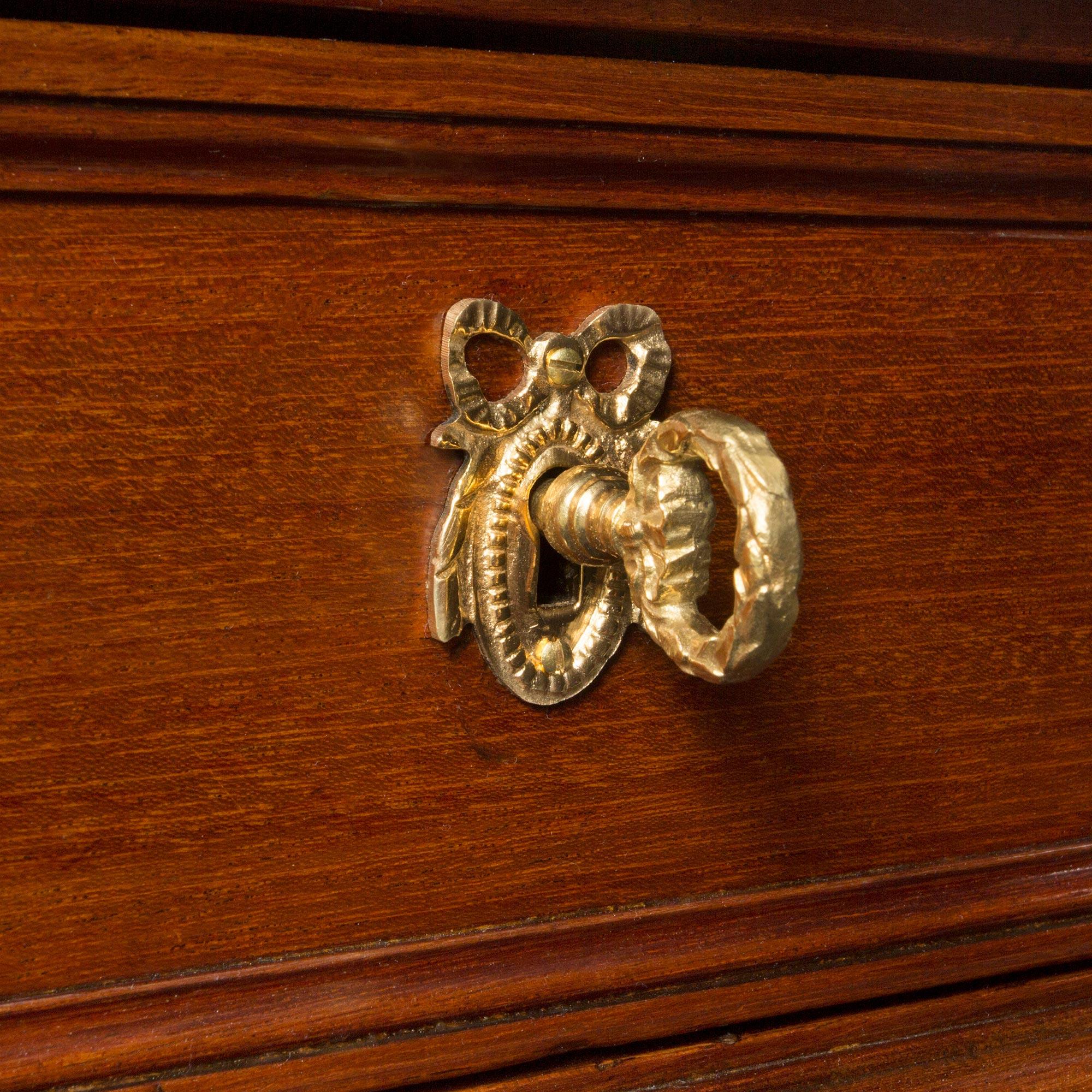 French 19th Century Louis XVI St. Mahogany, Four Door, Three-Drawer Buffet For Sale 6