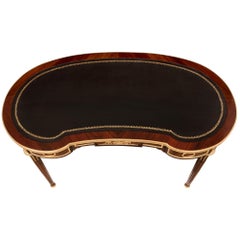 French 19th Century Louis XVI St. Mahogany, Kingwood and Ormolu Desk