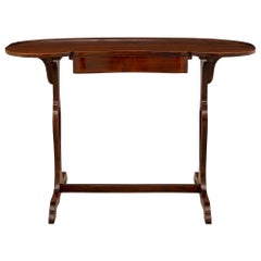 Used French 19th Century Louis XVI St. Mahogany Side Table/Desk