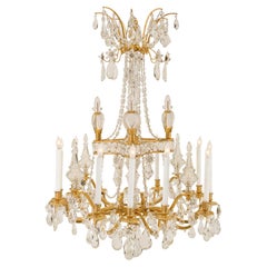 French 19th Century Louis XVI St. Marie Antoinette Baccarat Crystal Chandelier