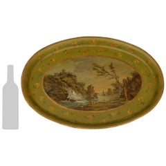 French 19th century Louis XVI st. Napoleon III Period patinated Metal tray