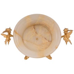 French 19th Century Louis XVI St. Onyx, Ormolu, and Cloisonné Centerpiece