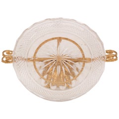 Centro de mesa francés del siglo XIX en St. Louis XVI de Ormolu y cristal de Baccarat
