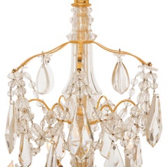 French 19th Century Louis XVI St. Ormolu And Baccarat Crystal Chandelier