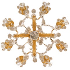 French 19th Century Louis XVI St. Ormolu and Baccarat Crystal Chandelier