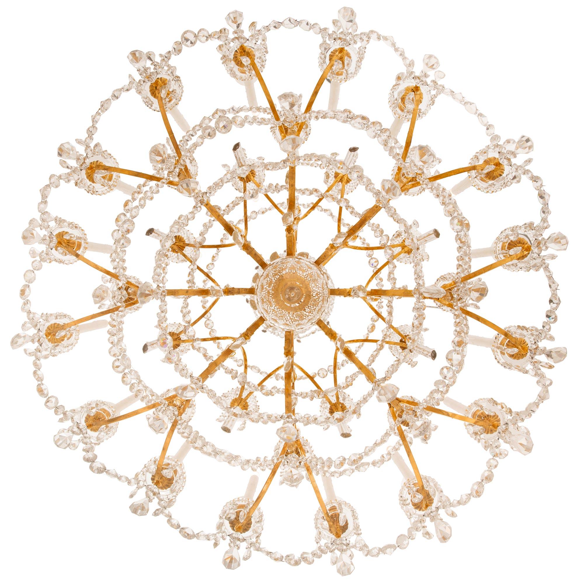 Araña francesa del siglo XIX de Ormolu y Cristal de Baccarat del s. XVI en venta 4