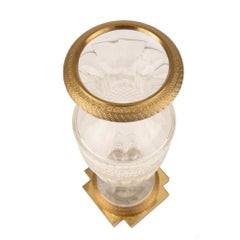 French 19th Century Louis XVI St. Ormolu and Baccarat Crystal Vase