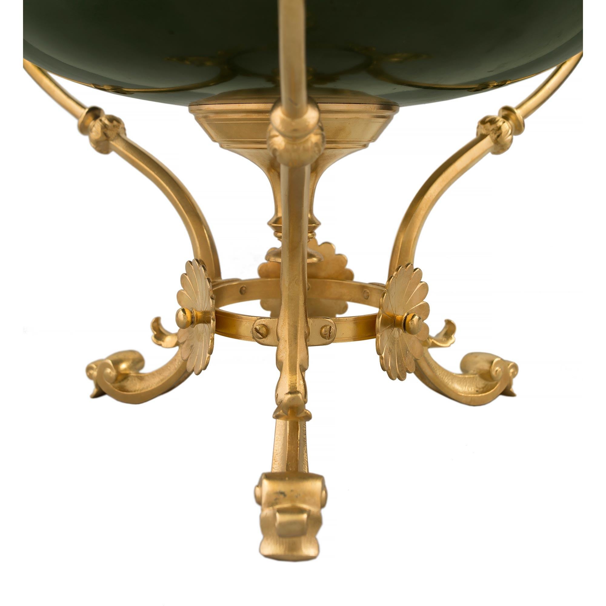 French 19th Century Louis XVI St. Ormolu and Enamel Centerpiece For Sale 4