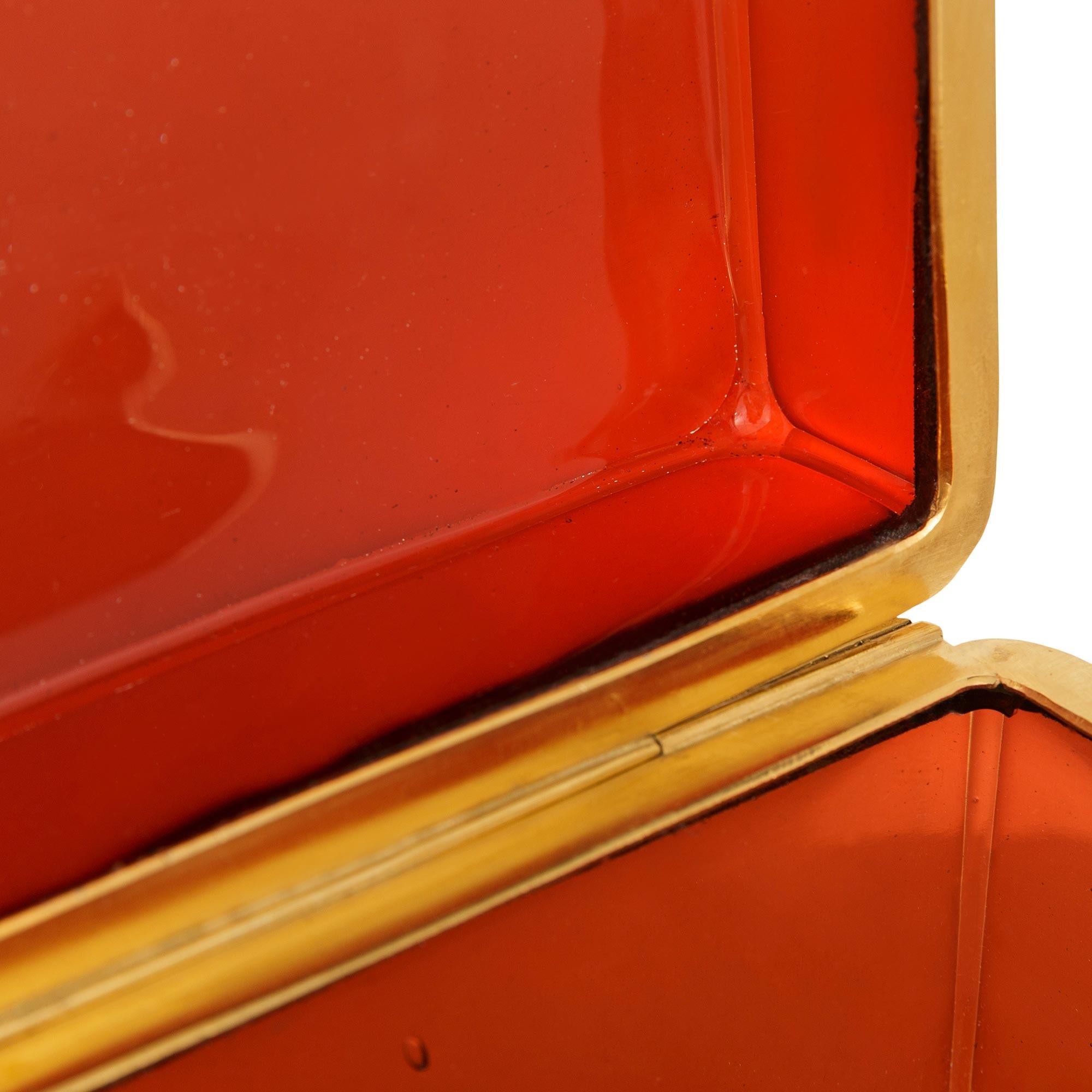 French 19th century Louis XVI st. Ormolu and Glass box For Sale 2