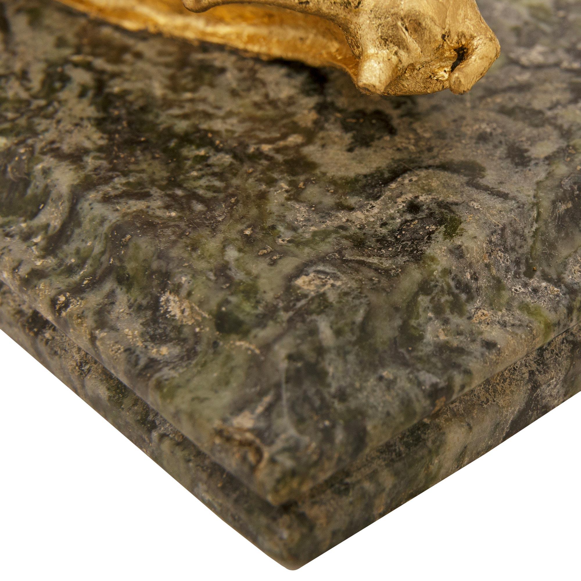 Fermacarte a chiocciola in marmo e ormolu francese del XIX secolo Louis XVI st. in vendita 1