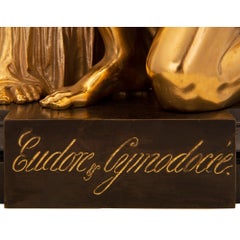 French 19th Century Louis XVI St. Ormolu And Patinated Bronze Statue