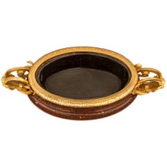 French 19th Century Louis XVI St. Ormolu and Rouge Griotte Marble Centerpiece