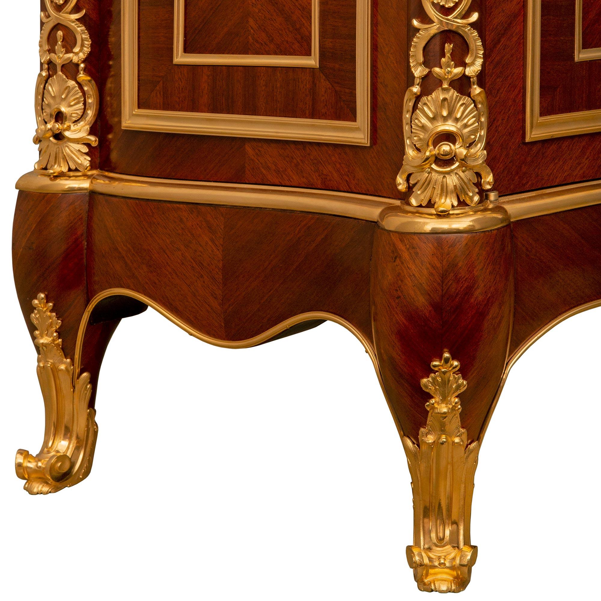 French 19th Century Louis XVI St. Ormolu And Tulipwood Cabinet/Vitrine For Sale 3