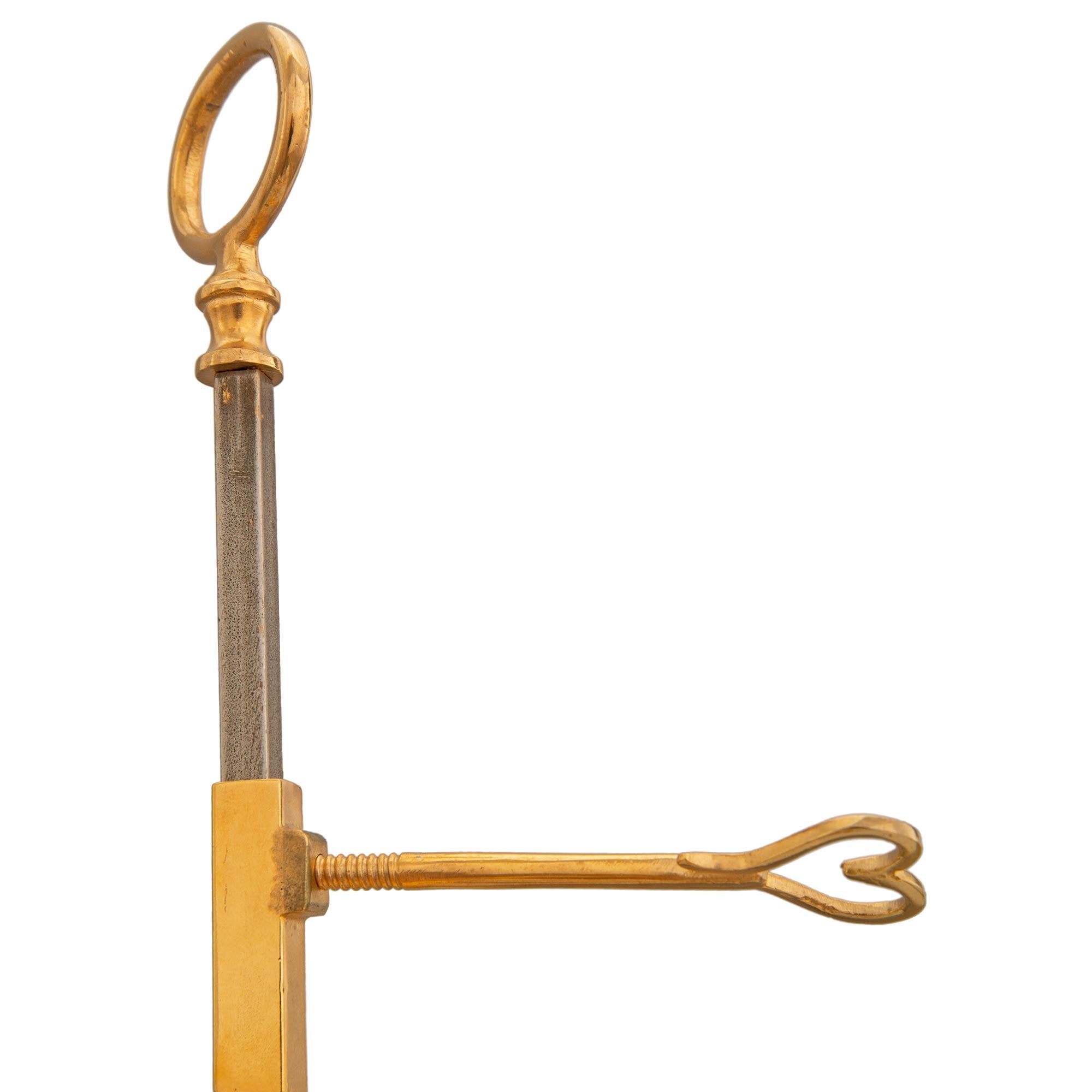 French 19th Century Louis XVI St. Ormolu Bouillotte Lamp In Good Condition In West Palm Beach, FL