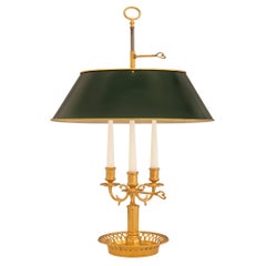 French 19th Century Louis XVI St. Ormolu Bouillotte Lamp
