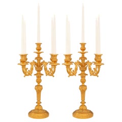Französisch 19. Jahrhundert Louis XVI St. Ormolu Kandelaber