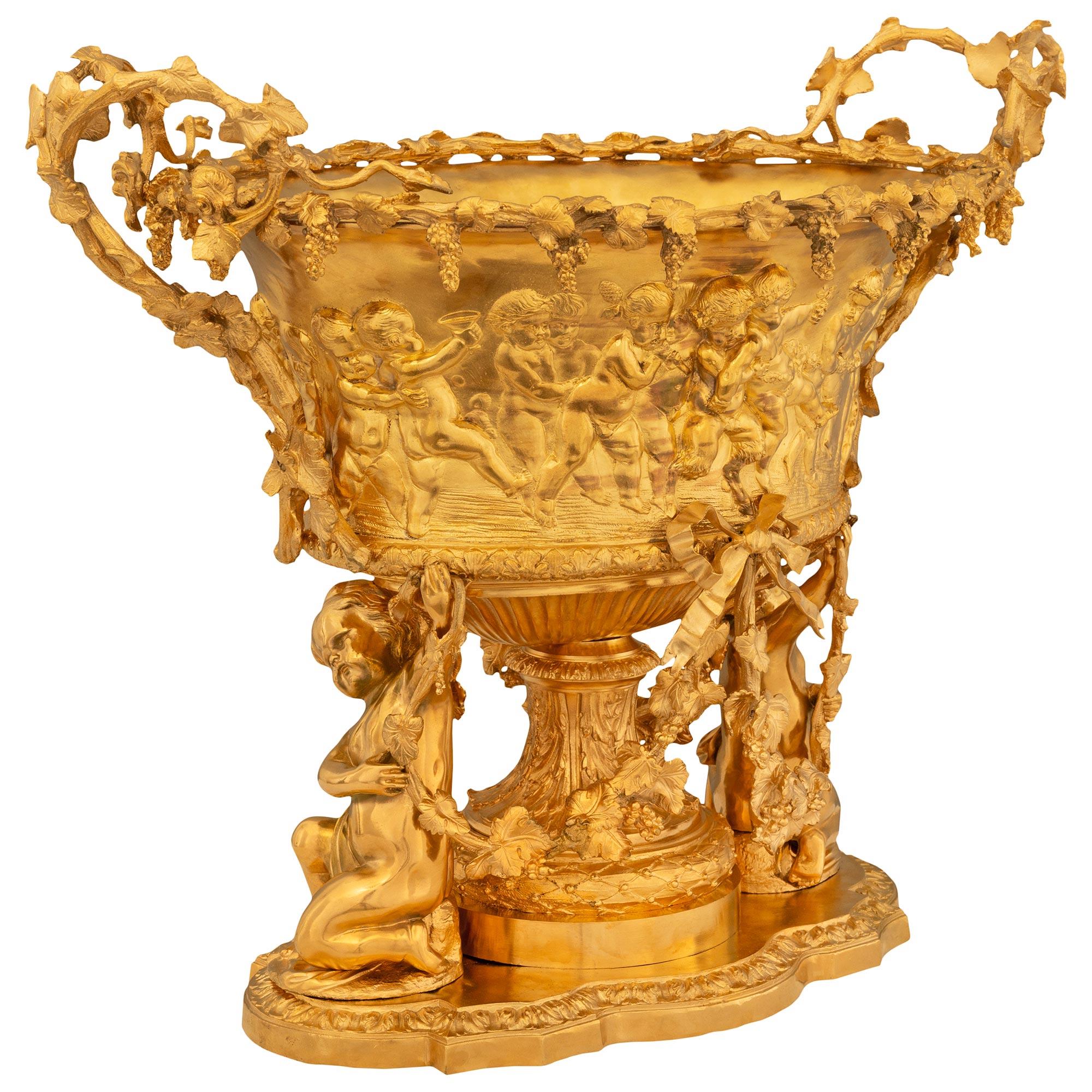 19th Century French 19th century Louis XVI st. Ormolu centerpiece For Sale