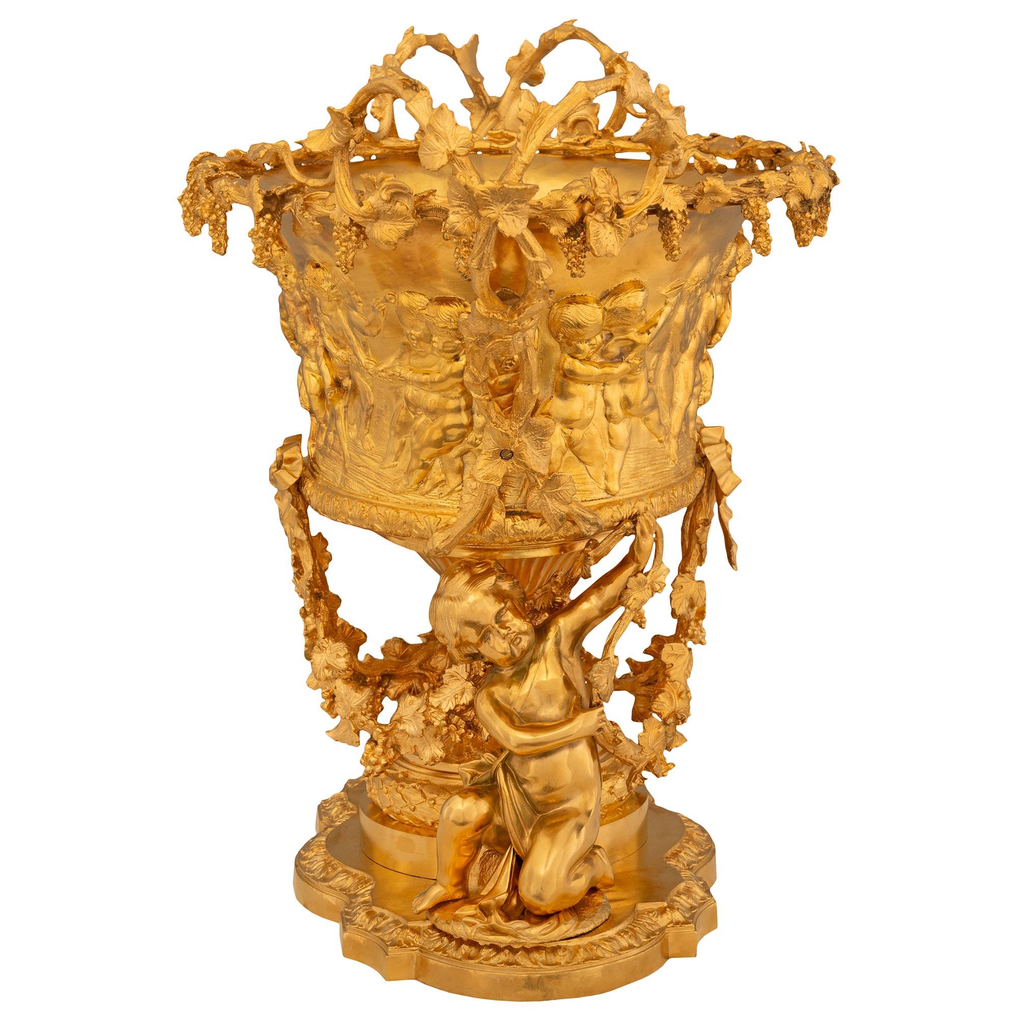 French 19th century Louis XVI st. Ormolu centerpiece For Sale 1
