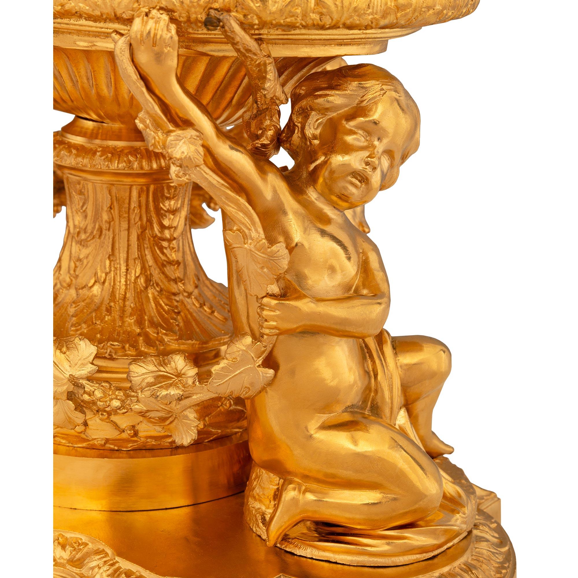 French 19th century Louis XVI st. Ormolu centerpiece For Sale 5