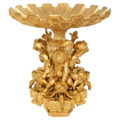 Antique French 19th century Louis XVI st. Ormolu centerpiece