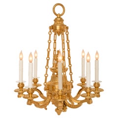 French 19th Century Louis XVI St. Ormolu Chandelier