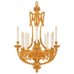 French 19th Century Louis XVI St. Ormolu Chandelier