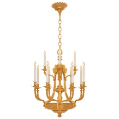 French 19th Century Louis XVI St. Ormolu Chandelier