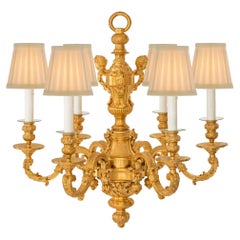 French 19th Century Louis XVI St. Ormolu Chandelier