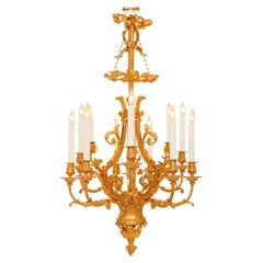 French 19th century Louis XVI st. Ormolu chandelier