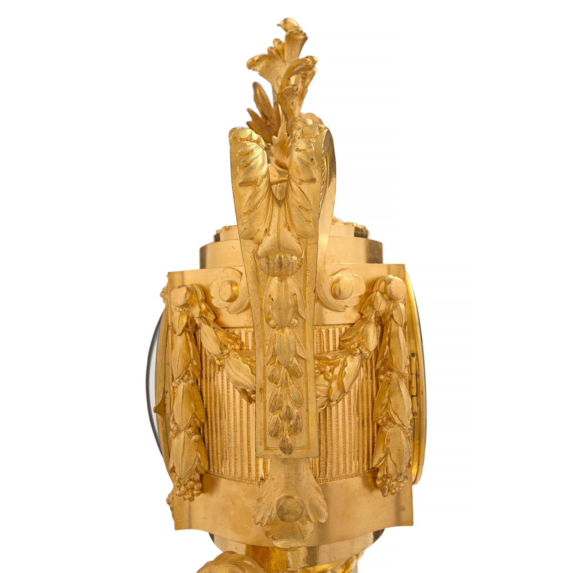 French 19th Century Louis XVI St. Ormolu Clock Signed Cheuret À Marseilles For Sale 2