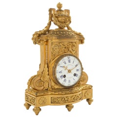 Orologio francese del XIX secolo in stile Luigi XVI con ormeggio, firmato F. Barbedienne