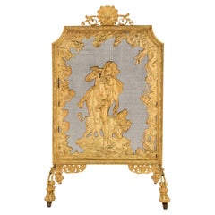 French 19th Century Louis XVI St. Ormolu Fireguard