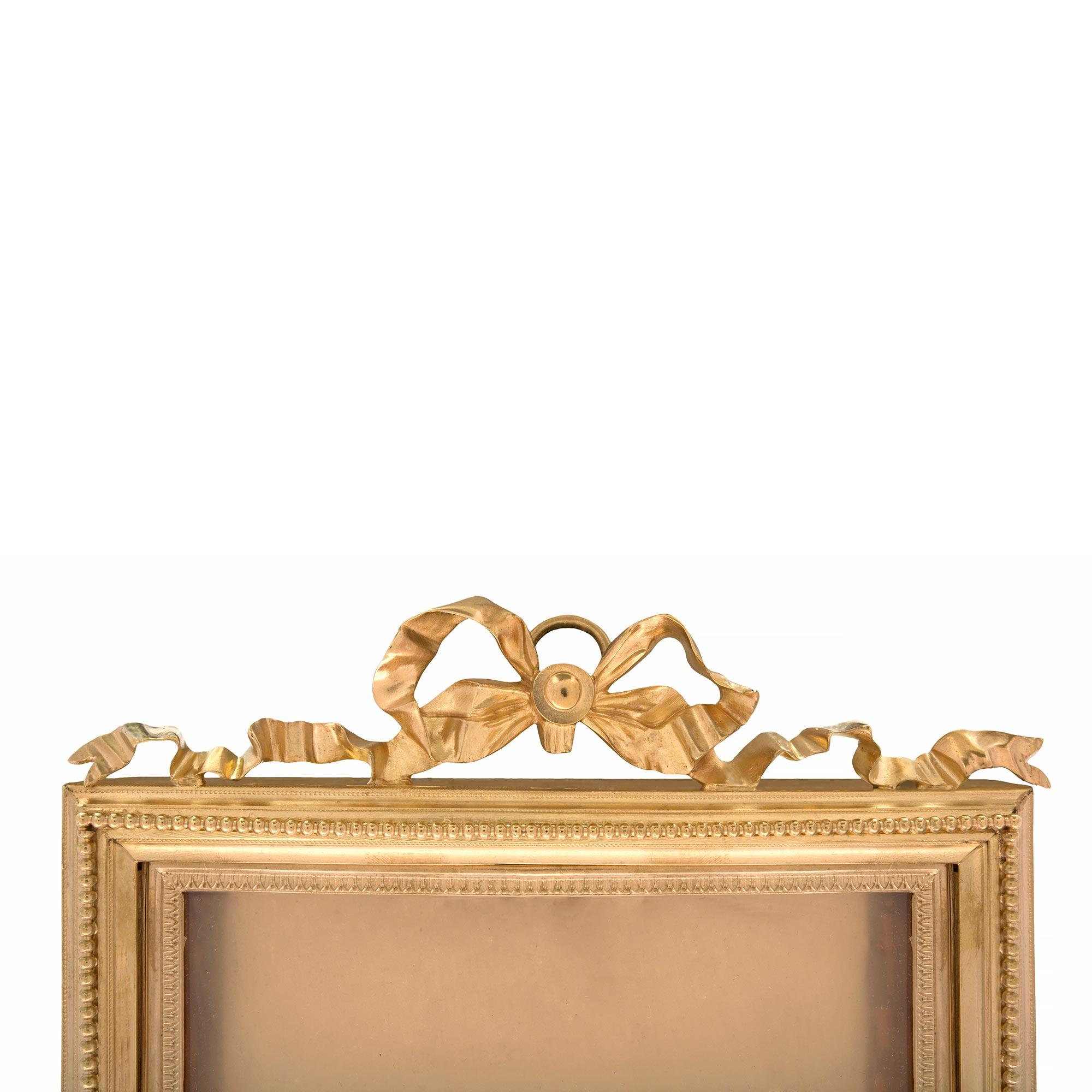 French 19th Century Louis XVI St. Ormolu Frame For Sale 1
