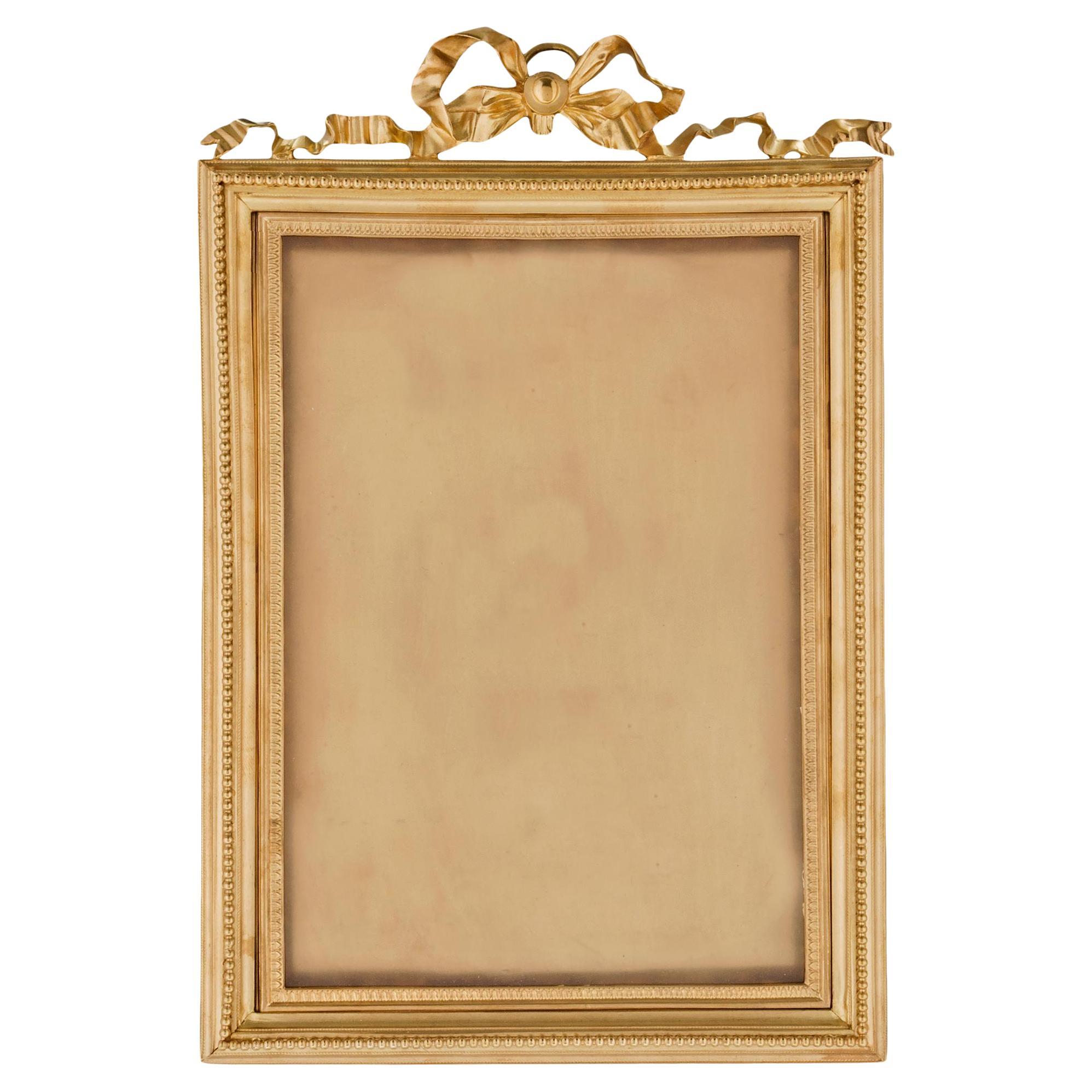 French 19th Century Louis XVI St. Ormolu Frame For Sale