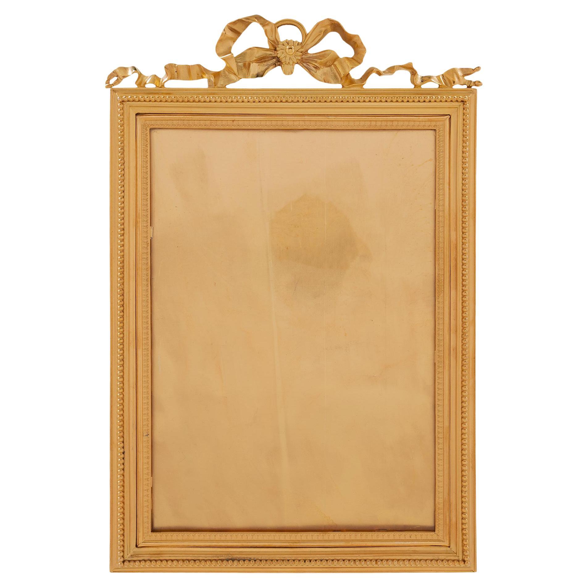 French 19th Century Louis XVI St. Ormolu Frame