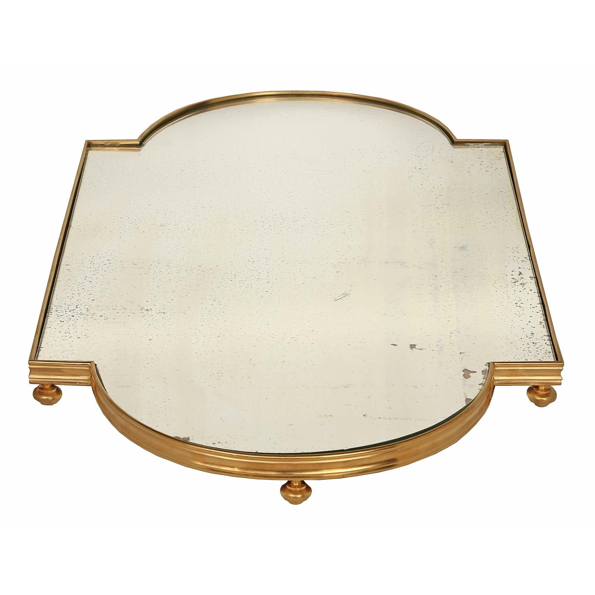Mirror French 19th Century Louis XVI St. Ormolu Plateau For Sale