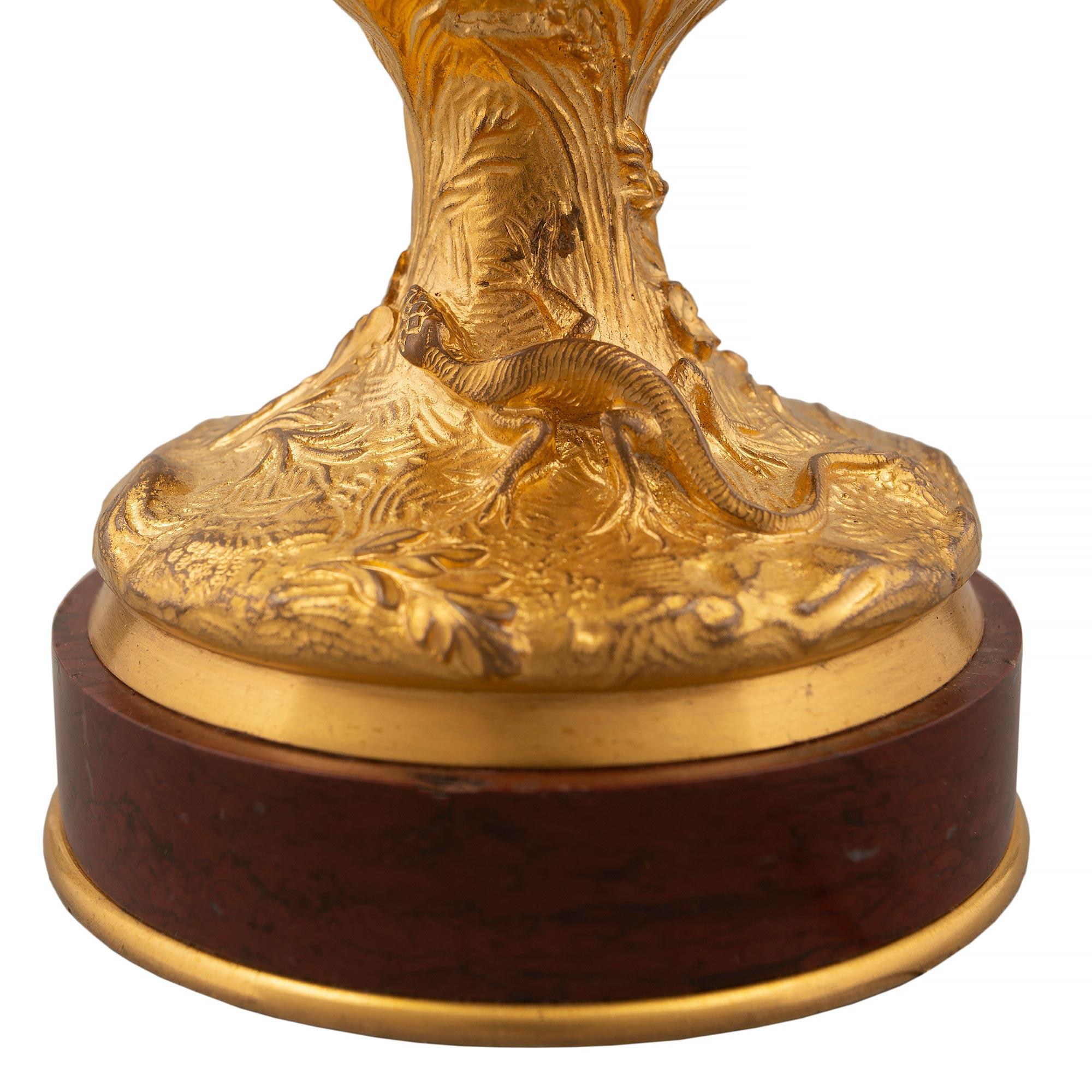 French 19th Century Louis XVI St. Ormolu Urn, Signed 'F. Barbedienne' For Sale 3