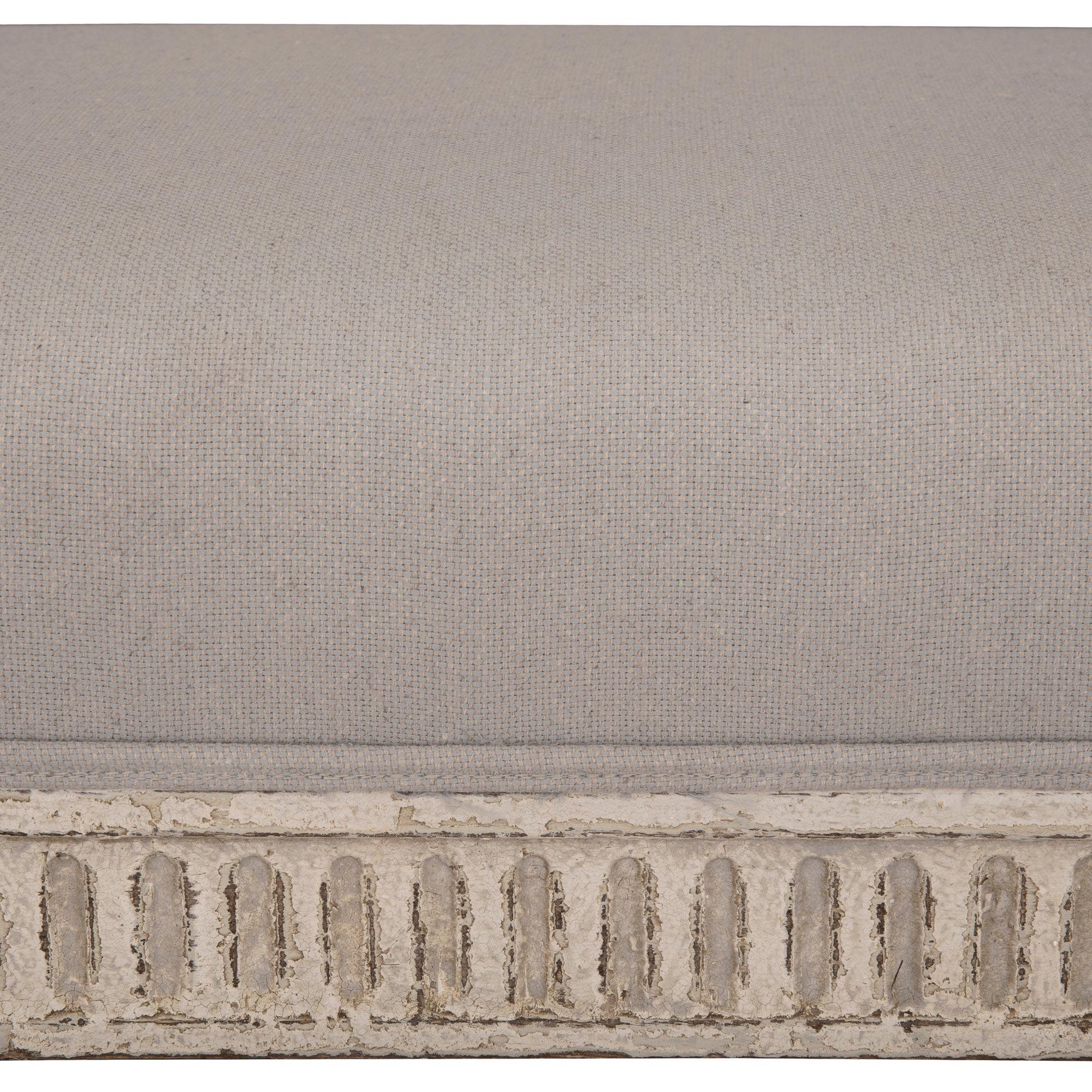 French 19th Century Louis XVI St. Patinated Bench 1
