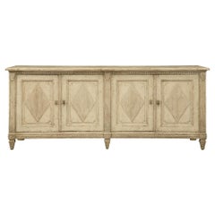 Antique French 19th Century Louis XVI St. Patinated Four-Door Buffet