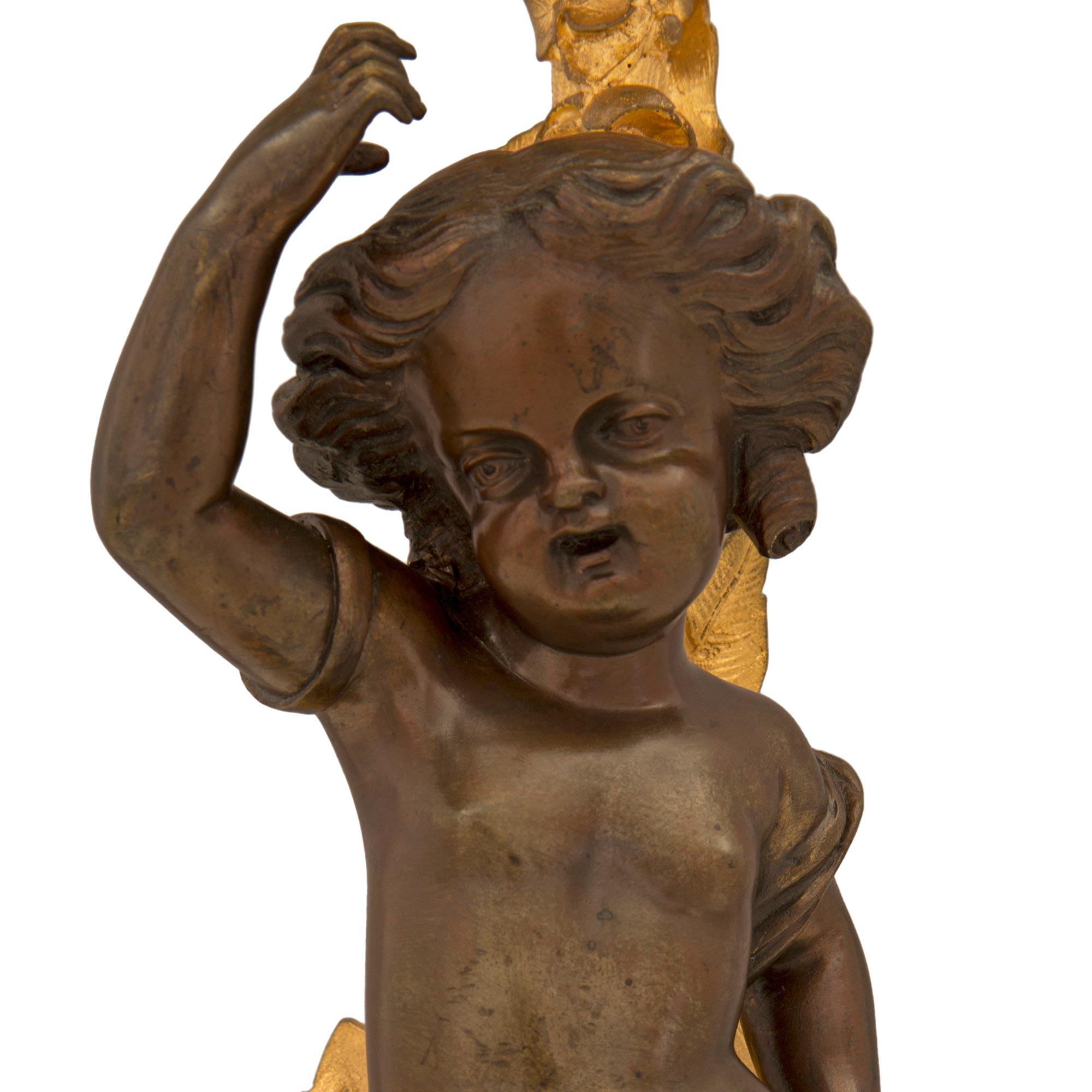 French 19th century Louis XVI st. Sévres Porcelain, patinated Bronze and Ormolu For Sale 10