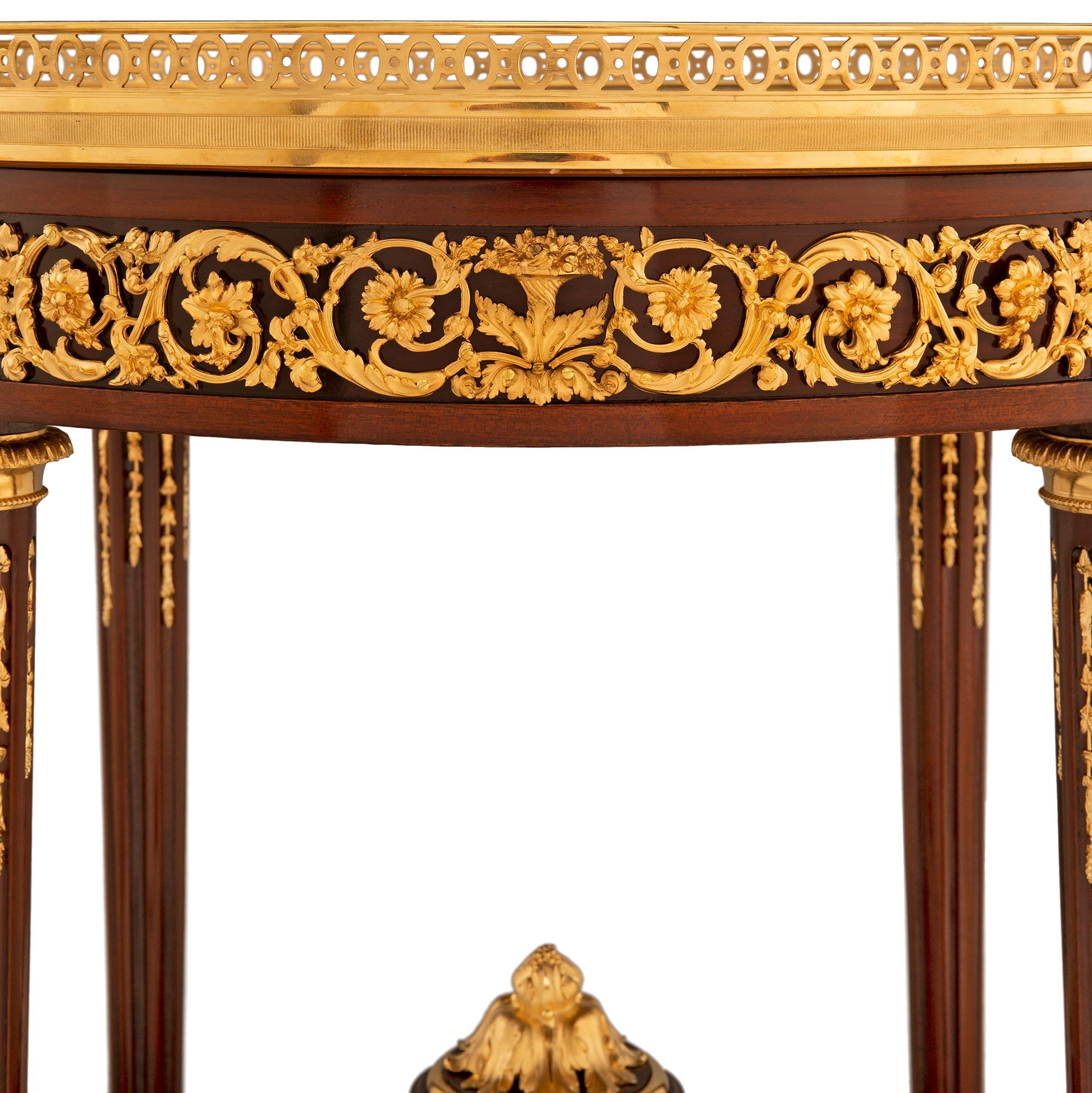 French 19th Century Louis XVI St. Side Table Attributed To François Linke 2