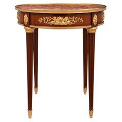 French 19th Century Louis XVI St. Side Table Attributed To François Linke