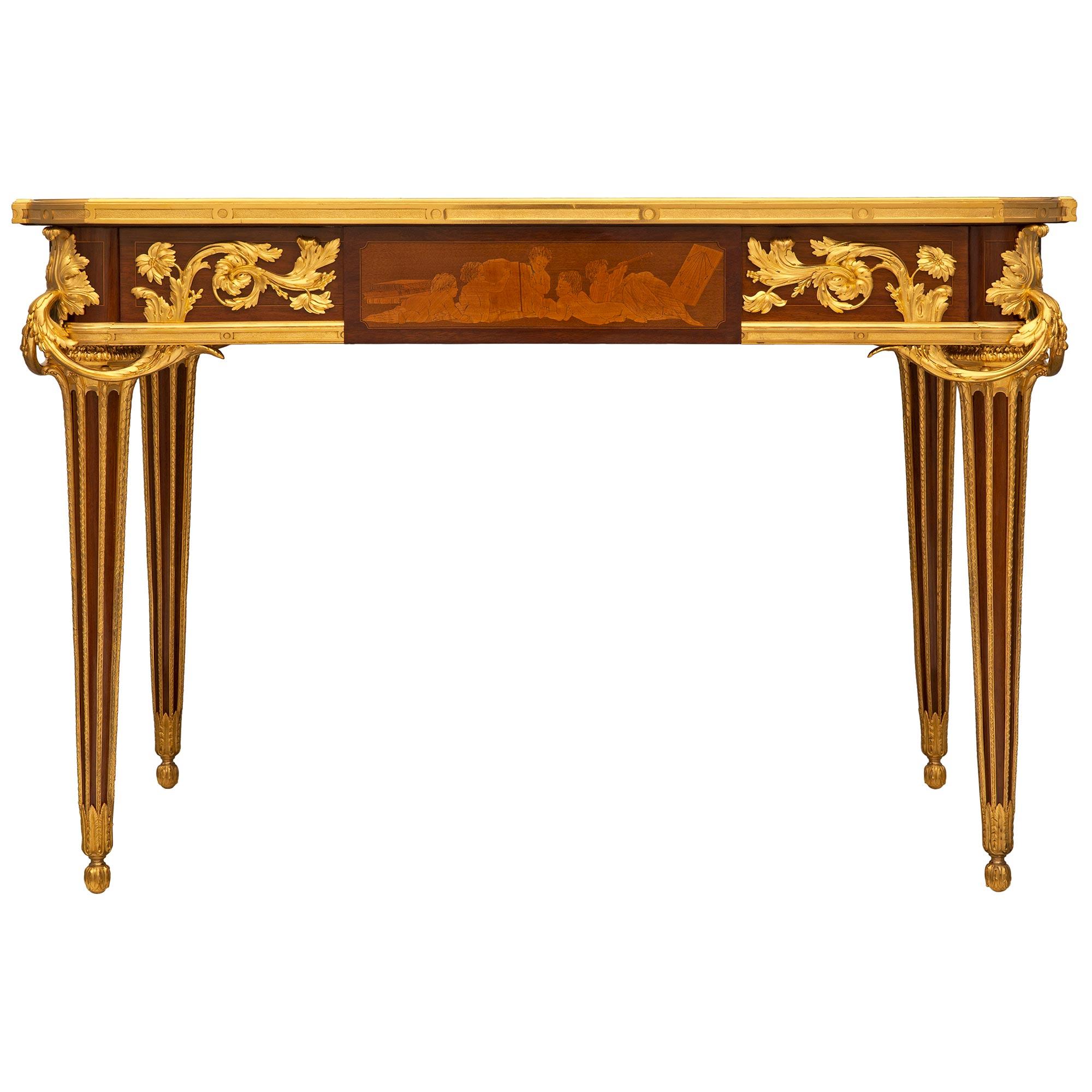 French 19th Century Louis XVI St. Side Table/Desk Attributed to Beurdeley 10