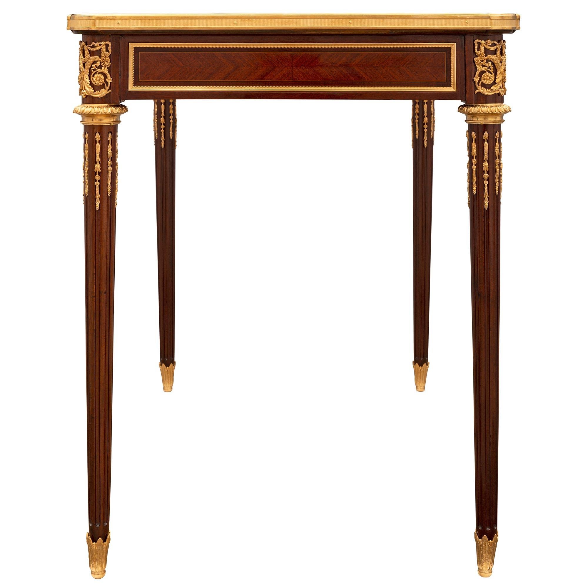 French 19th Century Louis XVI St. Side Table or Desk, Attributed To Linke For Sale 1
