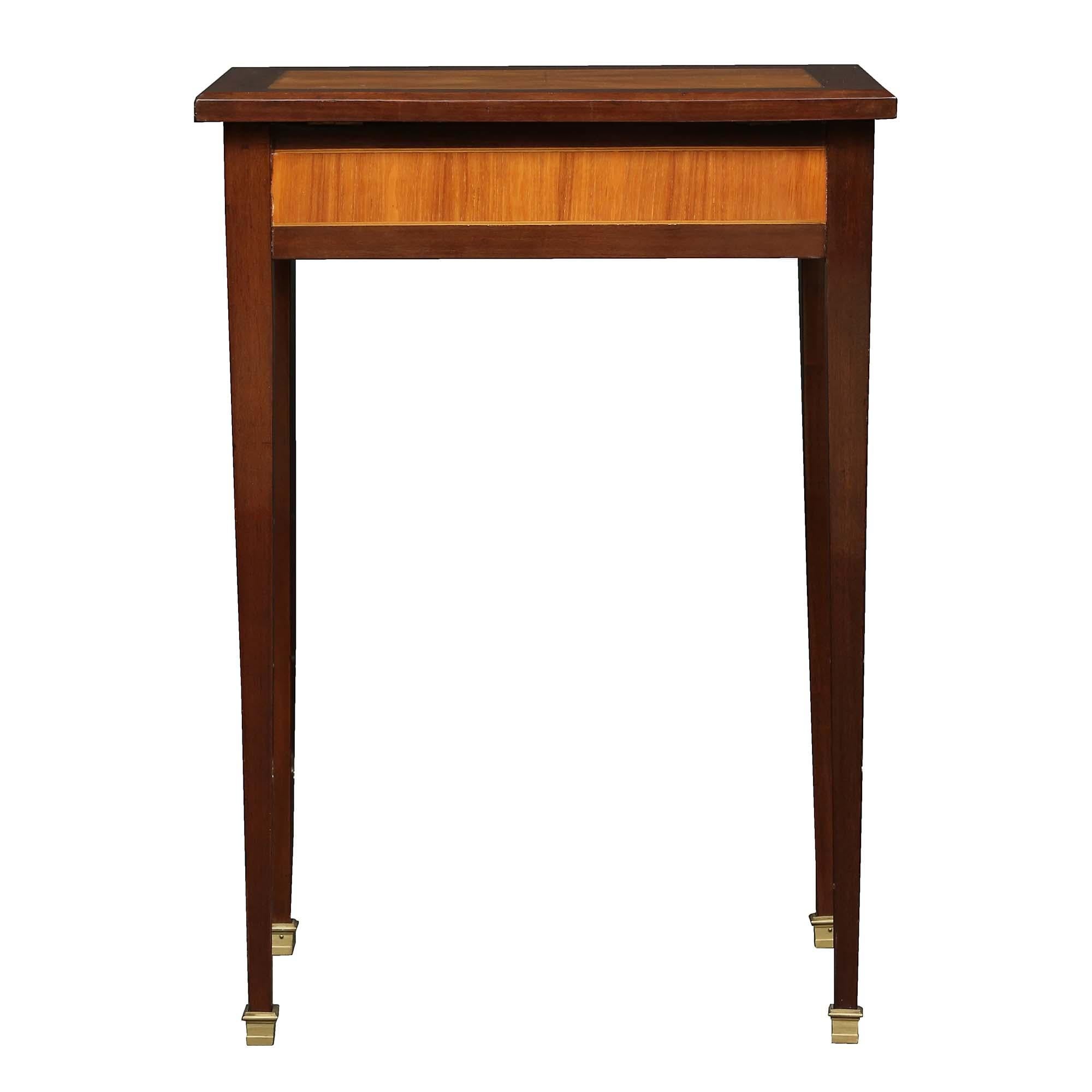 Kingwood French 19th Century Louis XVI St. Side/Vanity Table For Sale