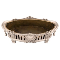 French 19th Century Louis XVI St. Silvered Bronze Centerpiece