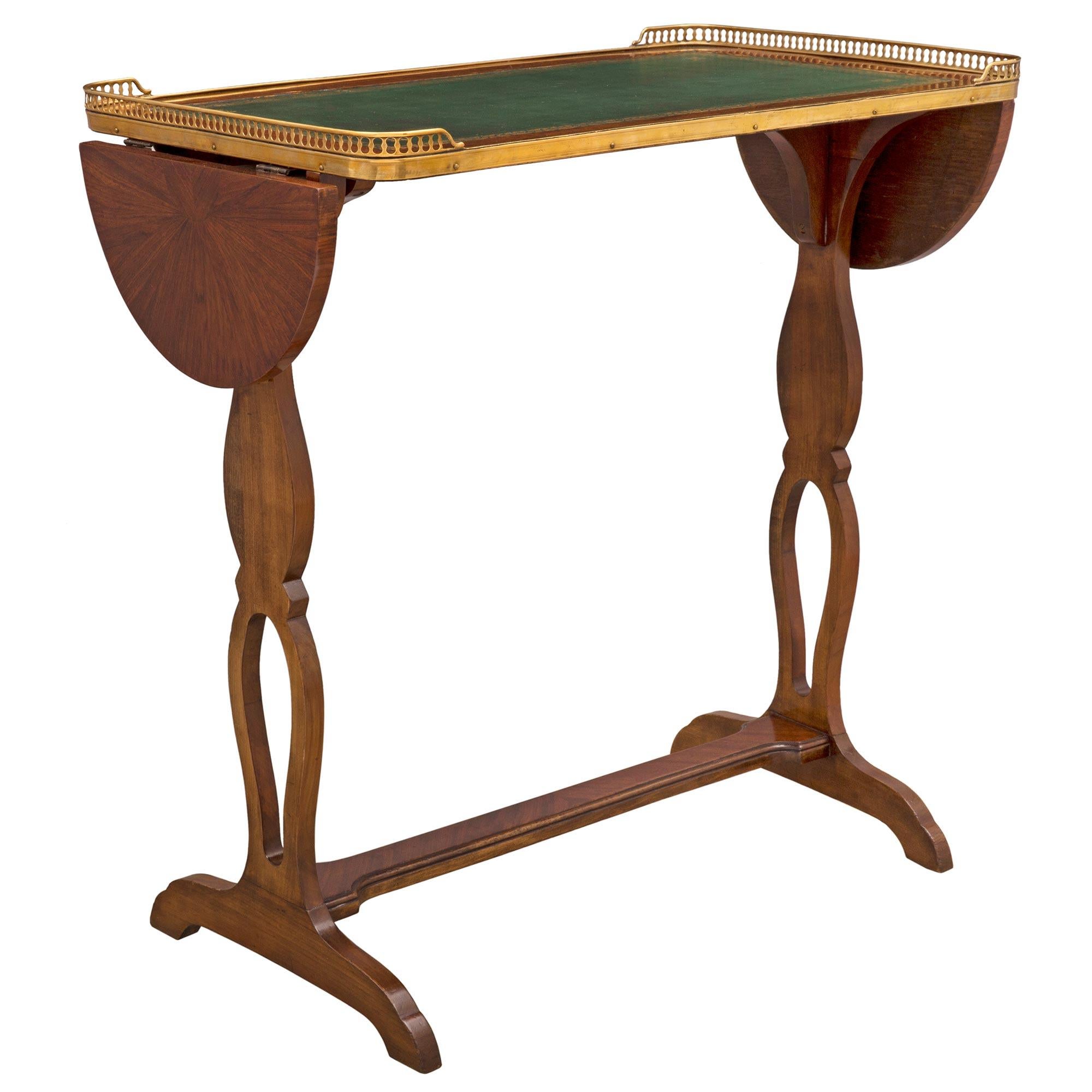 French 19th Century Louis XVI St. Tulipwood and Ormolu Side Table In Good Condition For Sale In West Palm Beach, FL