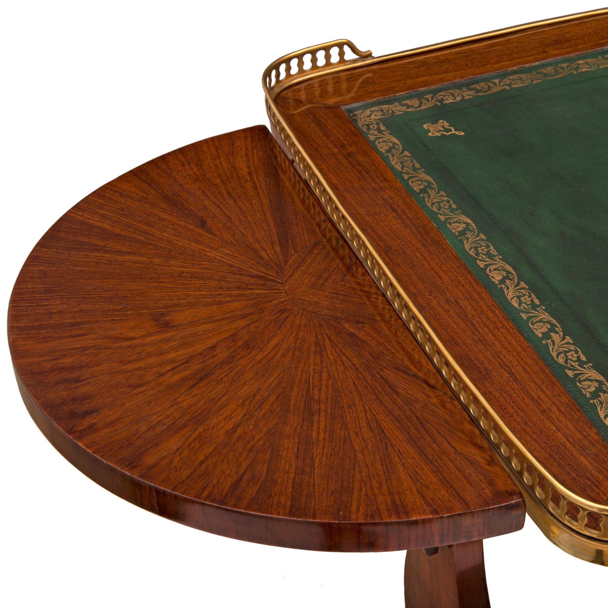 French 19th Century Louis XVI St. Tulipwood and Ormolu Side Table For Sale 3